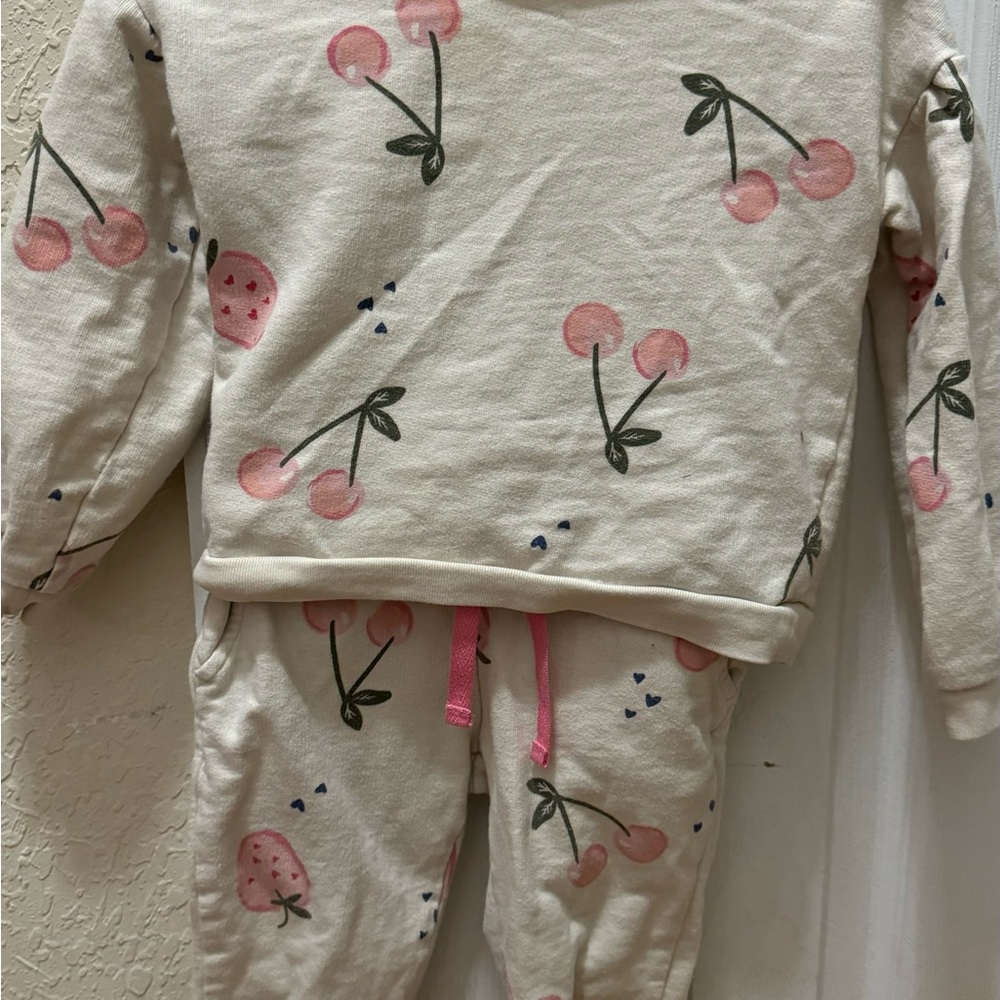 Carter's Cream Pajama Sets with Whimsical Floral Design